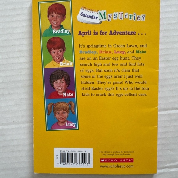 Calendar Mysteries April Adventure By Ron Roy Scholastic Paperback Chapter Book - Picture 3 of 3